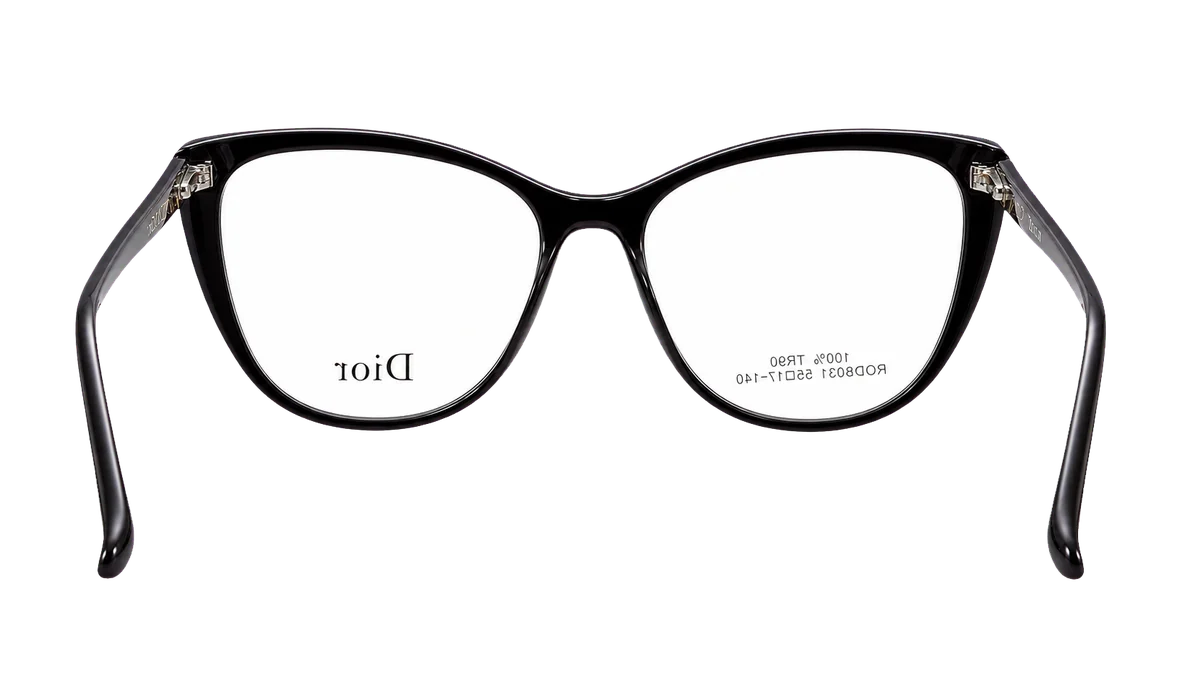 Óculos de grau Dior V8031 preto aberto