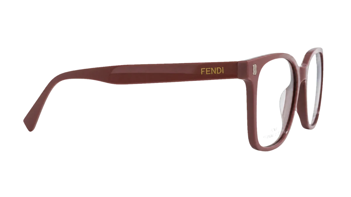 Óculos de grau Fendi V8032 bege lateral