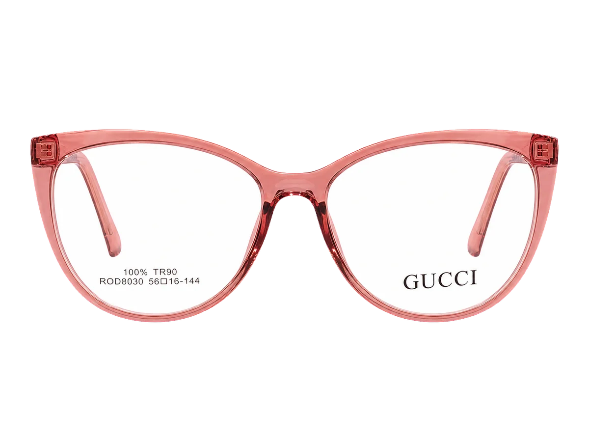 Óculos de grau Gucci V8030 rosa frontal
