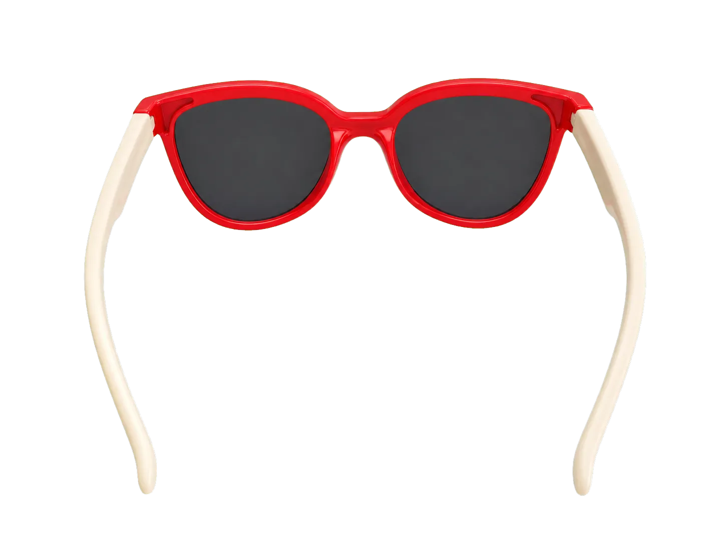 Óculos de sol infantil masculino V25043 vermelho com branco aberto