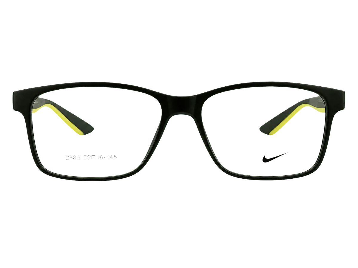Óculos de grau Nike V2889 preto com verde frontal