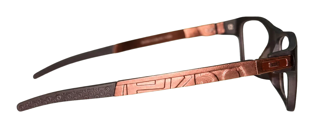 Óculos de grau Oakley V2931 marrom lateral