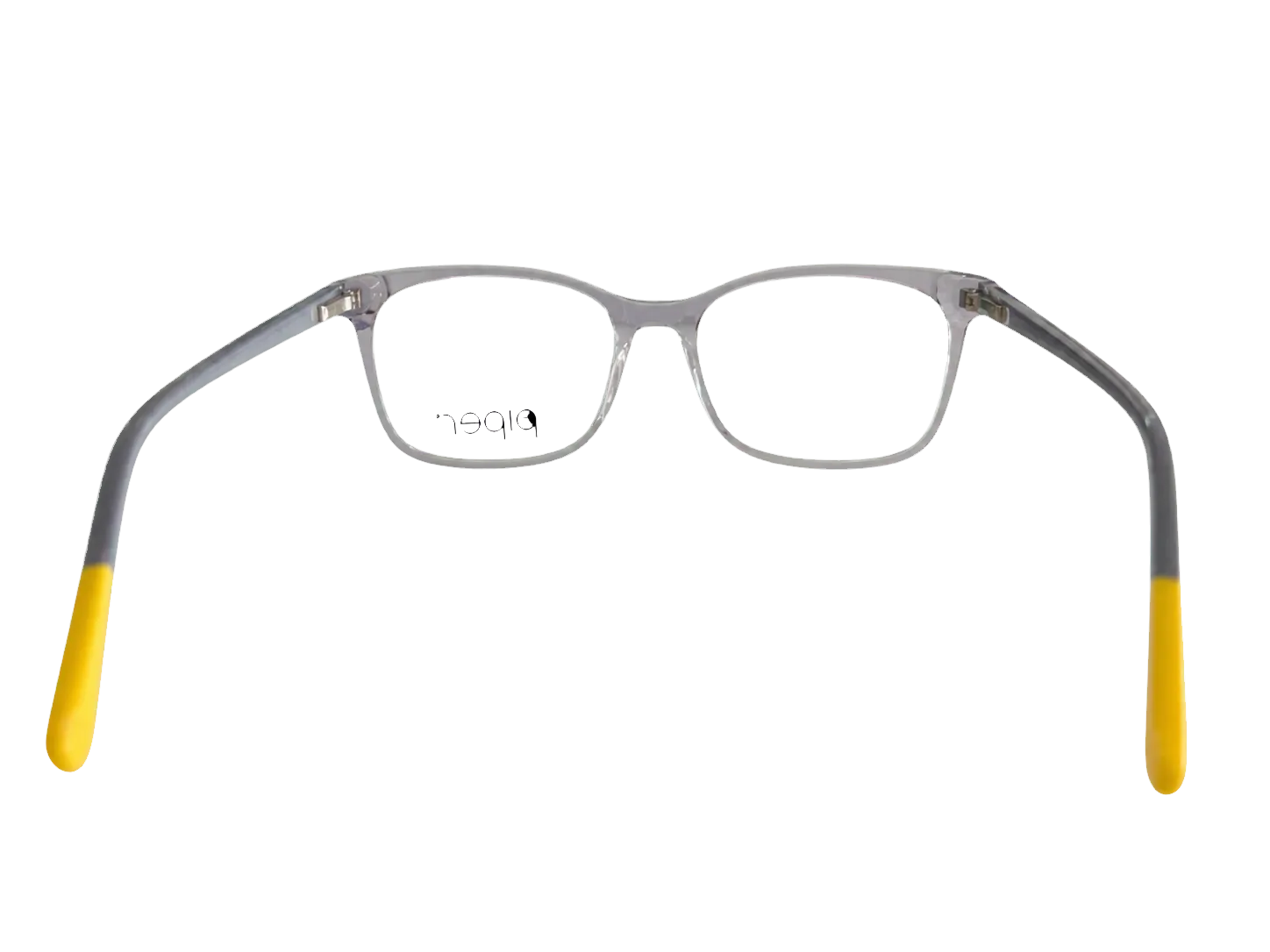 Óculos de grau infantil masculino Piper V310 cinza transparente aberto