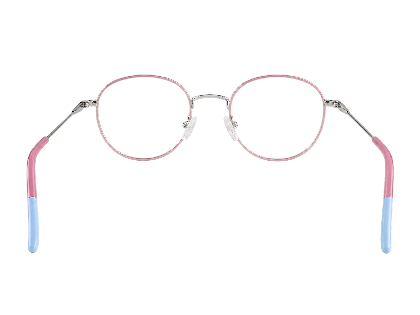Óculos de grau infantil feminino Piper V315 rosa com prata aberto