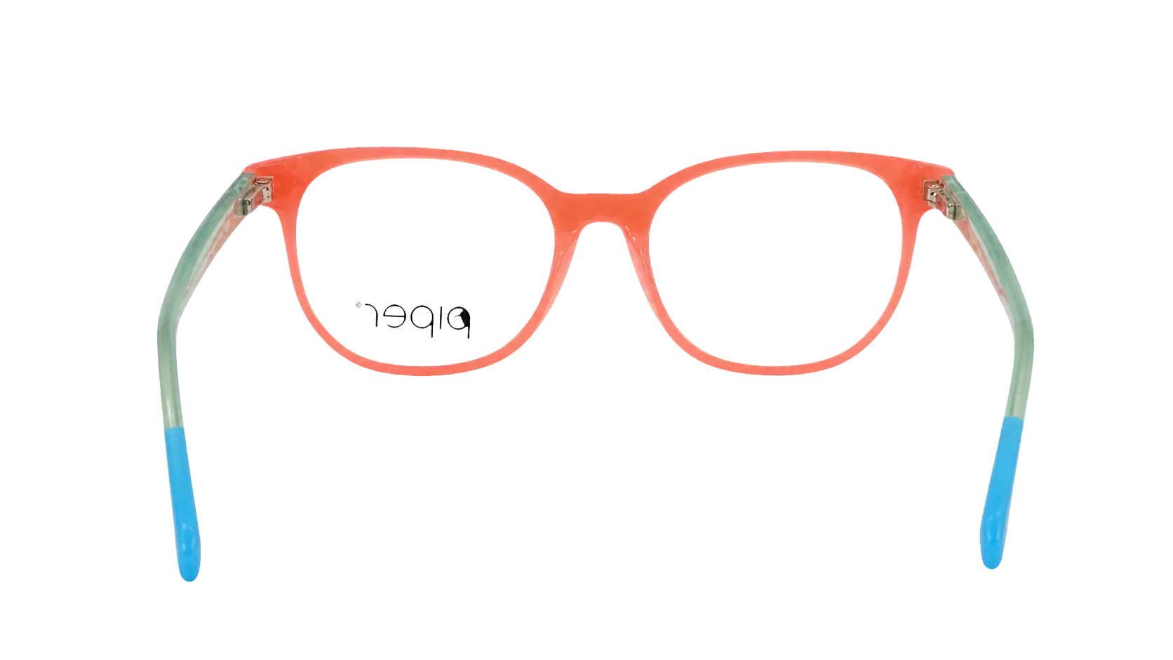 Óculos de grau infantil feminino Piper V324 rosa com verde aberto