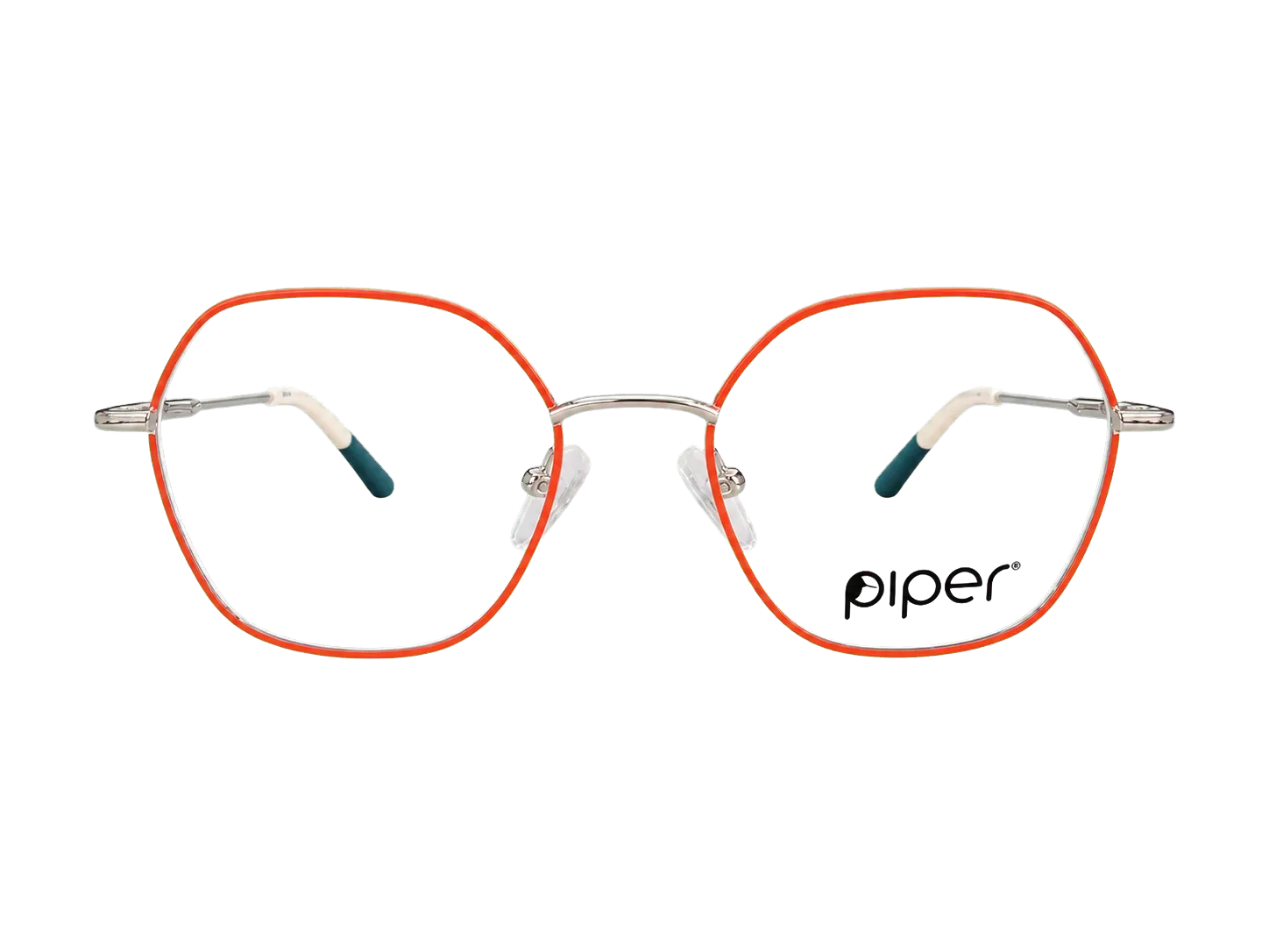 Óculos de grau infantil feminino Piper V327 laranja frontal