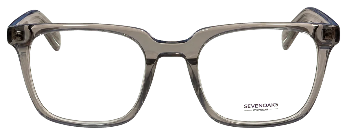 Óculos de grau Sevenoaks V1013 cinza transparente frontal