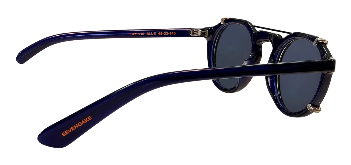 Óculos clip-on Sevenoaks V1019 azul lateral